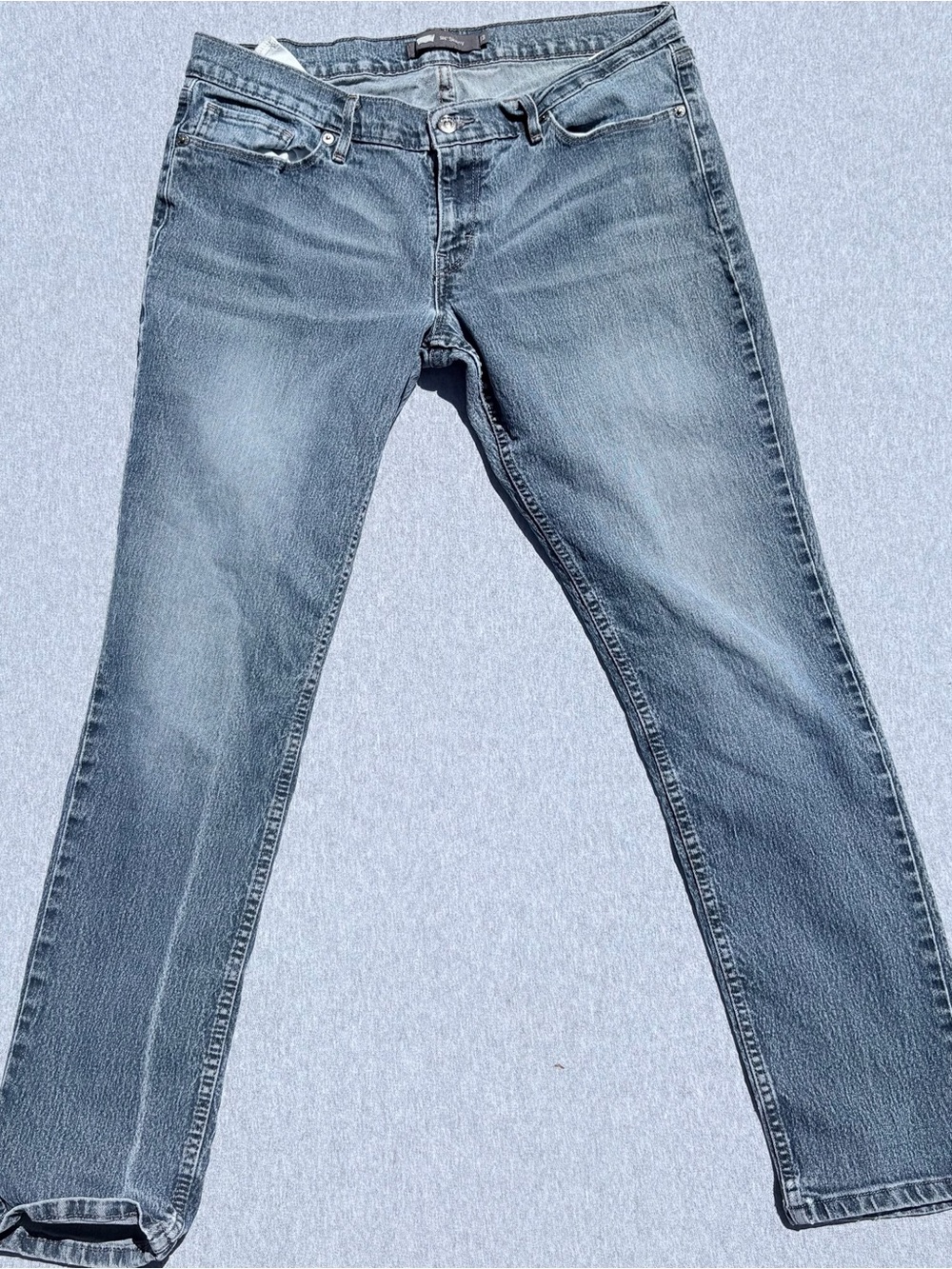 Levis 524 Skinny Jeans Womens 13 31x32 Blue Denim Low Rise Medium Wash
